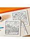 MULTI Sweet Family Coloring Book -Thick Paper for Adults Teens - Stress Relief Creative Cute Drawin - 6