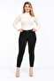 Women's Plus Size Black, High Waist, 5 Pockets, Stretch Skinny Jeans 65N39257 - 5