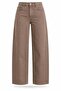 Camel Stitched Detailed Straight Cut Jeans 535