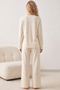 Ecru Puan Varak Printed Knitted Pajama Set 7792 - 3