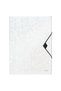 Plastic folder with white elastic WOW