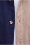 Contrast Double Color Corduroy Shirt - Dark Navy - 5