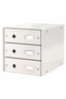 3 Drawer White Cabinet Click&Store