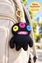 Plush Bag Clip Mini Series 6 Black Three-Eyed - 12.5 cm