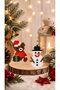 Miyuki Beads Handmade Teddy Bear and Snowman Earrings New Year Christmas Noel - 4