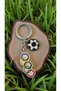 Miyuki Beads Handmade Olympic Flag and Soccer Ball Keychain/Bag Charm - 4