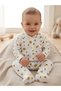 Baby Girl and Boy Jumpsuit 100% Cotton Bee Printed Flexible Comfortable Daily Jumpsuit with Snap-On Booties - 3