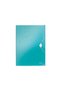 Plastic folder with elastic turquoise metallic WOW
