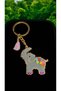 Miyuki Beads Handmade Grey Elephant Keychain/Bag Ornament - 2