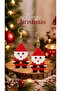 Miyuki Bead Handmade Santa Claus 2 Earrings New Year Christmas