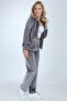Women's Stone-Free Wide-Leg Velvet Suit - 4