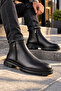 Chelsea Genuine Leather Double Zipper Water & Cold Resistant Guaranteed Non-Slip Sole Black Men's Boots - 4
