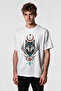 Oversize Guardian of the Sky - Bozkurt T-Shirt with Göktürk Lettering and Bozkurt Print - Large Print on Front and Back - Wide Cut - 2