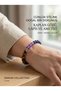 Real Natural Stone Bracelet Wisdom - Peace and Protection Lapis Lazuli Amethyst and Tiger's Eye Stone - 4