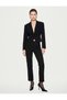 Regular Fit Wide Collar Long Sleeve Buttoned Blazer Jacket