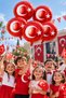 5 Ad Flag Foil Red Balloon Turkish Flag Printed 23 April 19 May Ornament Turkish Flag 45cm - 2