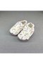 Baby Girls Boys Knitted Fabric Ergonomic Home Nursery Booties Slippers Shoes — Note: White