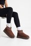 Women's Royal Stretch Short Boots - Brown-Suede - 3