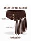 Luxury Suede Spool Buckle Tasseled Waist Belt