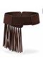Luxury Suede Spool Buckle Tasseled Waist Belt - 3