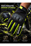 Revertech Aura Black / Neon - Touchscreen Compatible Men's Motorcycle Gloves