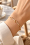 Gold Plated Jeweler's Craftsmanship Elegant Bracelet with Zircon Stone and Heart Motif - 2