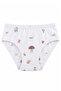 Özkan 41603 5 Pack Girl's Mixed Color Patterned Cotton Soft Slip Panties - 6