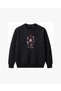 Red White Blue Feather Embroidered Crew Neck Sweatshirt Unisex - 2