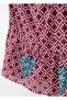Women's Button-Front Embroidered Pocketed Burgundy Maternity Hijab Dress - 4