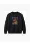Vintage Rooster Head Embroidered Crew Neck Sweatshirt Unisex - 2