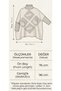 Striped Standard Size Knitted Women's Poncho - 3
