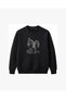 Butterfly Gothic Ram Head Embroidered Crew Neck Sweatshirt Unisex - 2