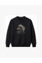 Feathered Headed Eagle Tribal Embroidered Crew Neck Sweatshirt Unisex - 2