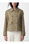 Esvab • Modern & Distinctive Shirt Roba Collar Women's Gabardine Trench Coat - 4