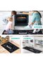 Gourmet Kitchen Rug Set, Black with White Chef Print, 2 Piece - 4