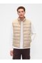 V-Frch Logo Ltwt Puffer Vest Men's Beige Vest 790584002 - 2