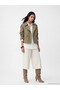 Esvab • Modern & Distinctive Shirt Roba Collar Women's Gabardine Trench Coat - 3