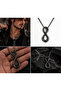 Gothic Snake Necklace Men's |   Infinity Design |   Stainless Steel |   Long Chain |   Gift Boxed - 4