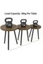 3-Piece Nesting Coffee Table Set, Round Side Tables for Living Room - 5