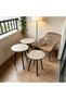 3-Piece Nesting Coffee Table Set, Round Side Tables for Living Room - 2