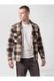 Sparkling Choices from Shining Store Standard Fit Plaid Embroidered Men's Lumberjack Shirt Jacket - 2