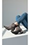 Gray Suede Thick Heeled Stylish Women's Boots