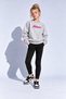 Girl's Furry Printed Sweatshirt 10-13 Years Old