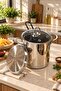 Frita Stainless Steel Frying Pan with Basket and Glass Lid