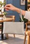 Faux Leather Hand Bag, Stylish Wrist Strap Zippered Portfolio Multi-Purpose Cosmetic Wallet and Hand Wrist Bag - 5