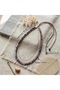 Special Design Macrame Women's Necklace with Natural Ruby and Sapphire Stones and Steel Detailing - 6