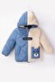 Double-Sided Plush Welsoft Hooded Zippered Winter Boy's Coat - 7