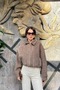 Snap Detailed Zippered Bomber Jacket Sun568 - 6