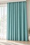 Turquoise Premium Linen Background Curtain with Extra Foam and Pleats, Without Drapes, Suitable for Every Room, Bohemian Style - 2