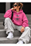 Women's Oversize Hooded Sweatshirt Plant Root Graphic Printed Long Sleeve with Kangaroo Pocket - 6